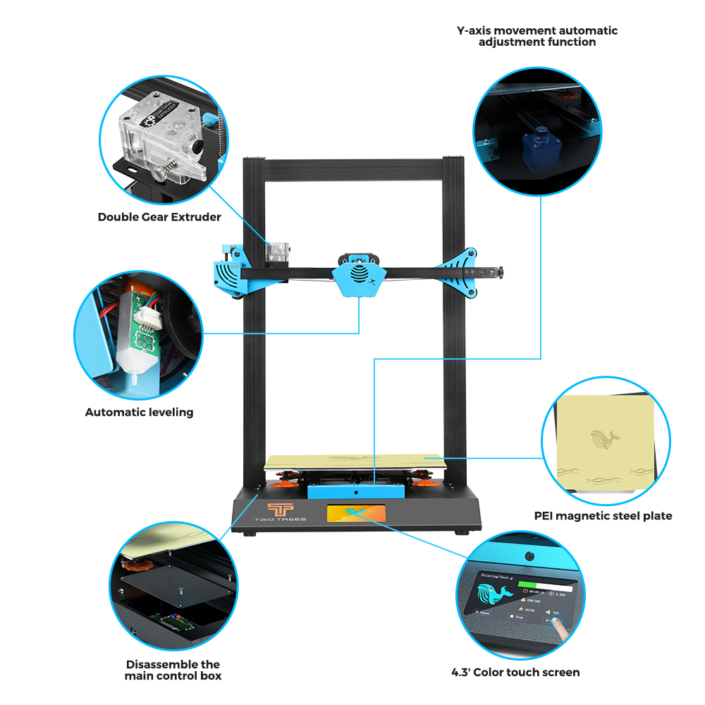 Twotrees Blu-5 Bluer Plus l3D  – Bltouch recenzja i cena