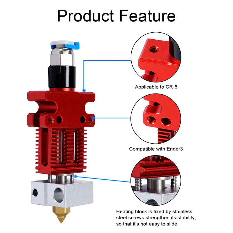 Części do drukarek 3D CR6 SE J – Direct Drive Extruder recenzja i cena