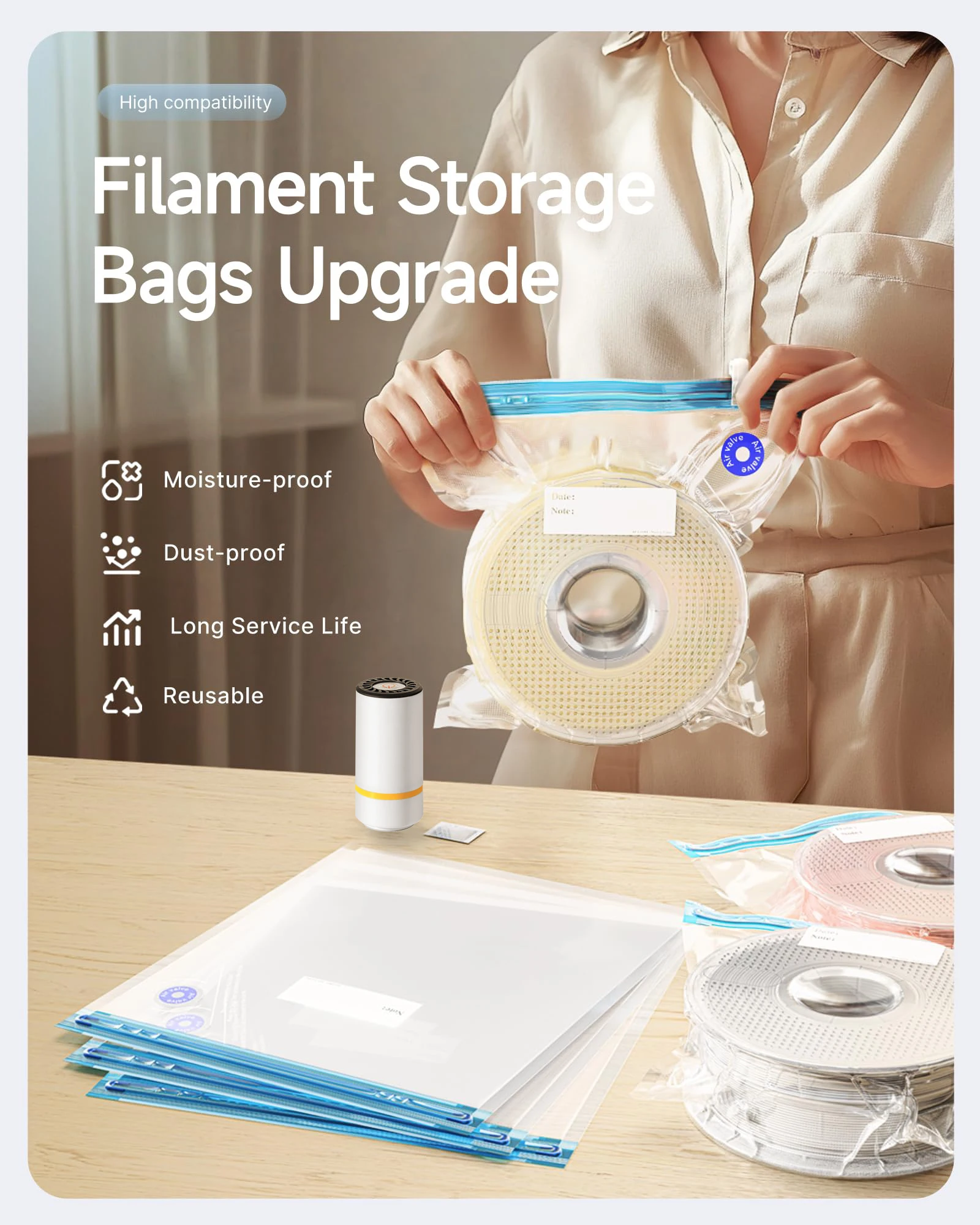 Worek próżniowy na filament do – Abs Filament recenzja i cena