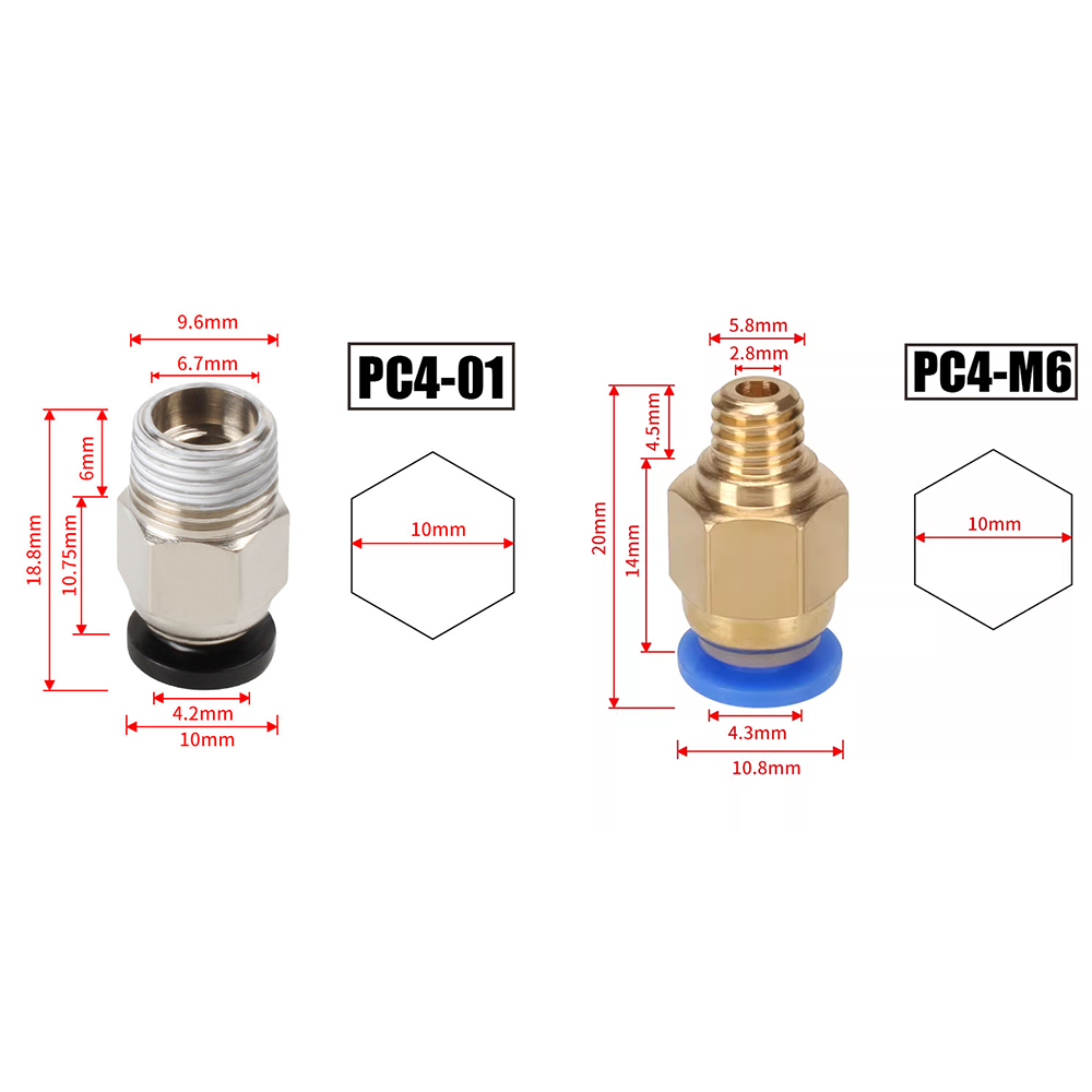 10 sztuk/partia PC4-M6 PC4-01  – Bowden Tube recenzja i cena